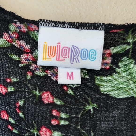 Women’s LULAROE Shirley floral graphic open front cardi top size Medium - Picture 3 of 6